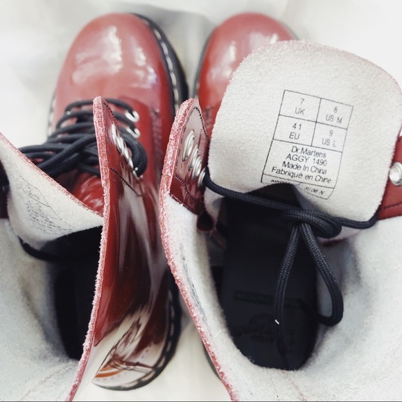 SOLD✨RARE Dr. Martens Aggy 1490 in Cherry Red - Picture 4 of 5